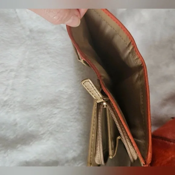 Coach Orange Coral Genuine Leather Satchel Handbag Purse G1273-F19247 12” X 7.5” - Picture 11 of 16